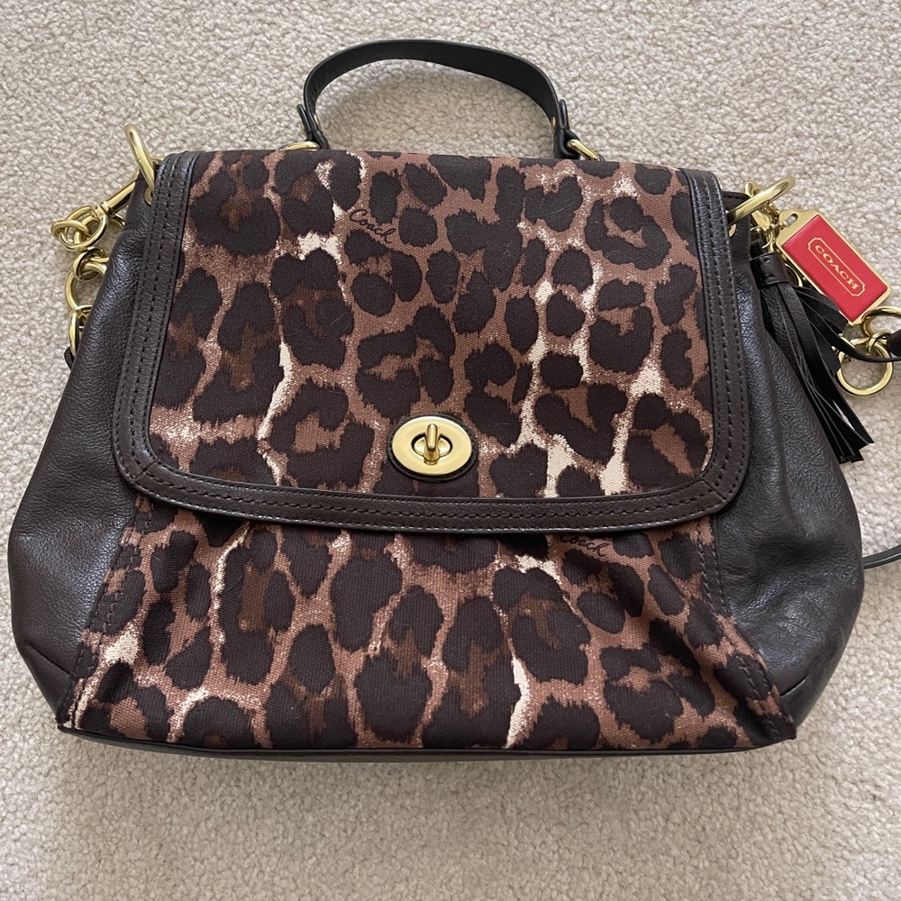 Excellent condition Animal Print Coach Purse